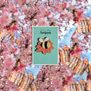 Sleepy Bee Wooden Pin