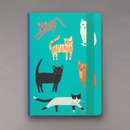 Green Cat A5 Hardback Journal