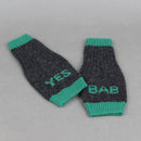 YES BAB Charcoal Green Mittens