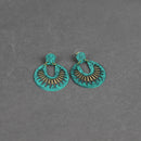 Naazia Earrings Green