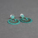 Naazia Earrings Green