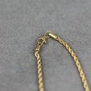 Gold Rope Twist Chain Necklace