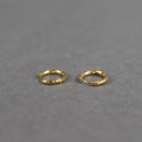 Gold Hammered Hoop Earrings