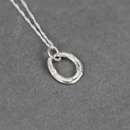 Simple Organic Oval Loop Necklace