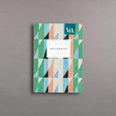 Playful Geometrics Series No.3: Turquoise Prism Notebook