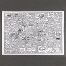 Birmingham Doodle Map Print