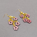 Cherry Blossom Hanging Earrings