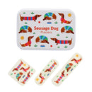 Children's Plasters in A Tin (30 Pcs) - Sunny Sausage Dog