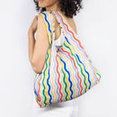 Medium Reusable Bag: Rainbow Waves