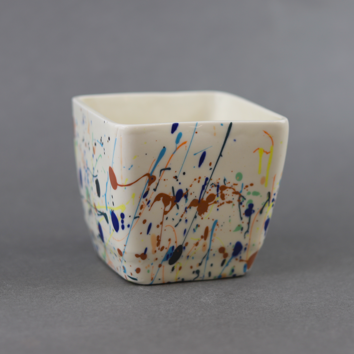 Paint Splatter Plant Pot Square