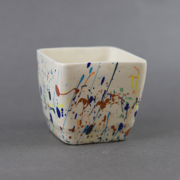 Paint Splatter Plant Pot Square