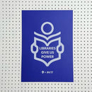P+C's x BCT Libraries Screenprint Blue Purple