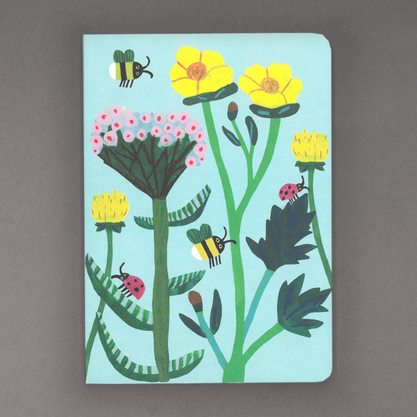 Bugs and Flowers A5 Journal