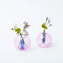 Mini Bubble Glass Vase: Pink & Navy