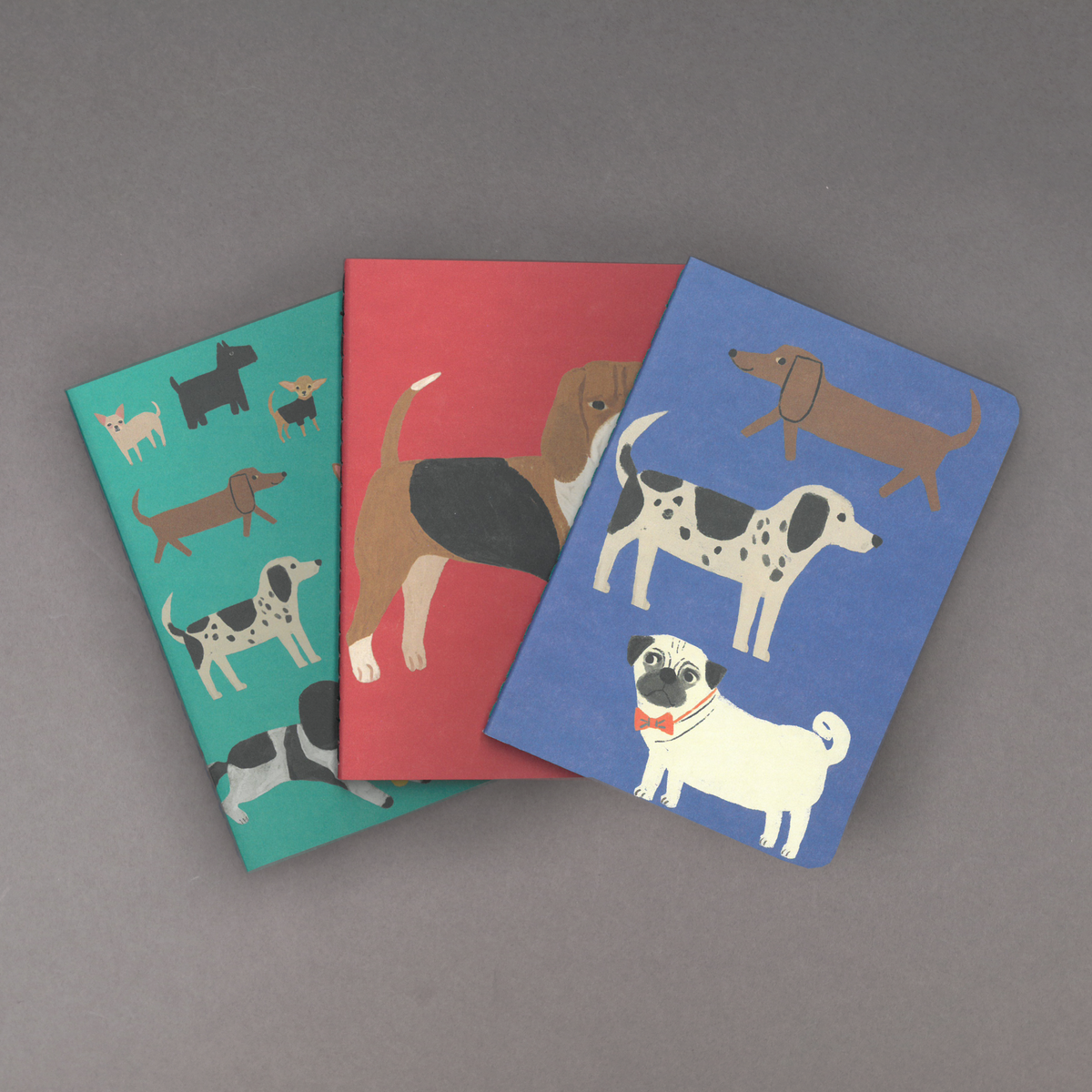 Blue Dogs Notebooks Set of 3