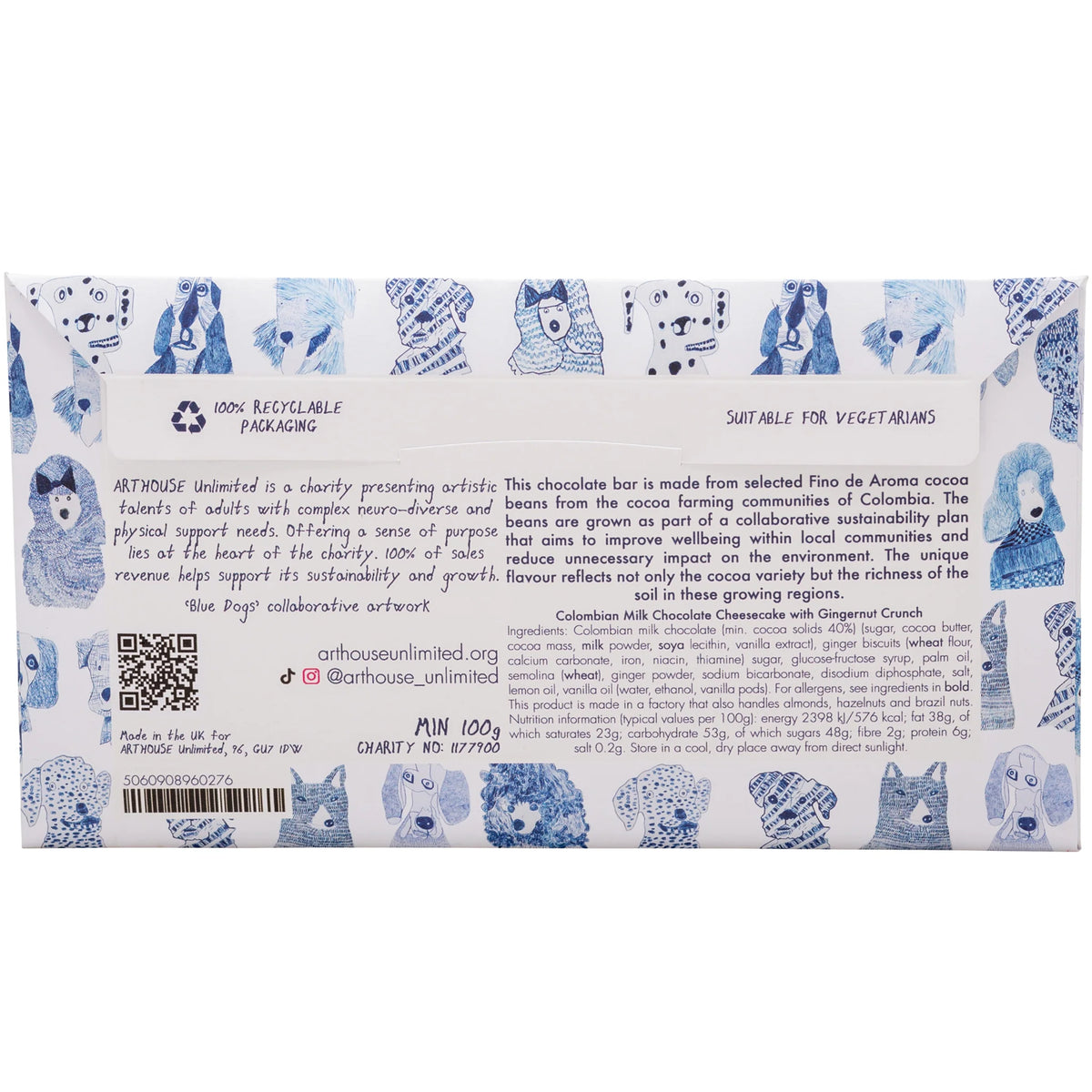 Blue Dog: Milk Chocolate Cheesecake Gingernut