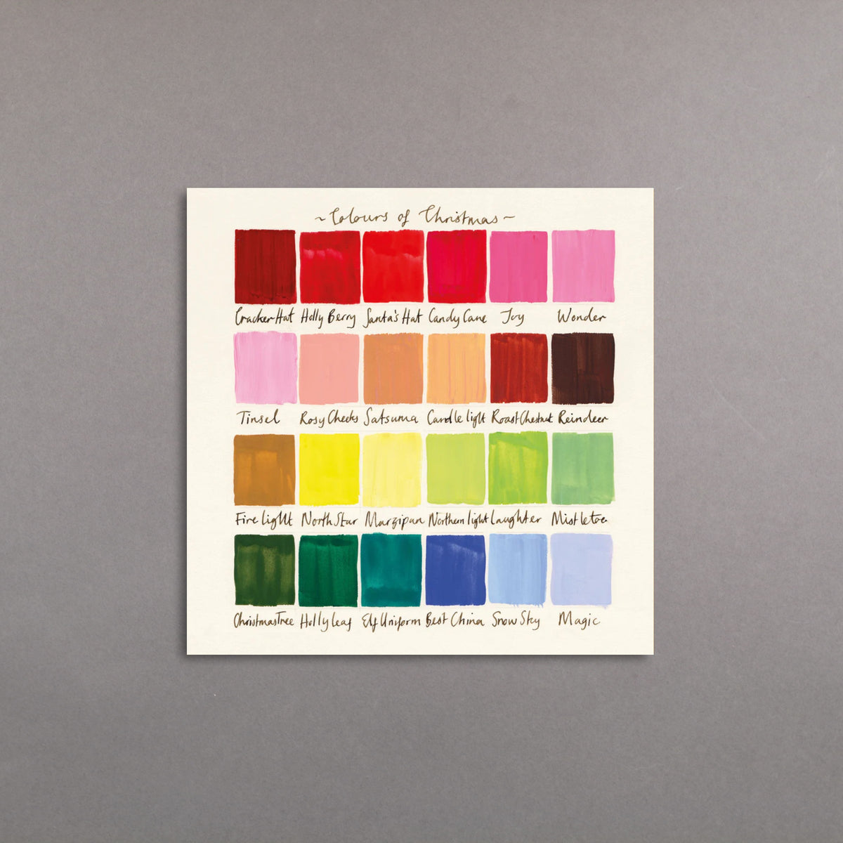 Susannah Garrod 'Colours of Christmas': Pack of 10 Christmas Cards