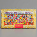 Floral Bright: Dark Chocolate Bar with Orange & Popping Candy pieces