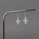 Mother of Pearl Cross Earrings