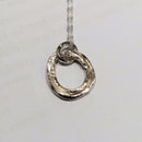 Simple Organic Oval Loop Necklace