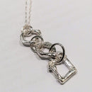 Rugged Chain Link Drop Necklace