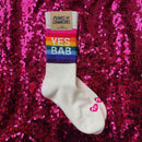 YES BAB rainbow socks