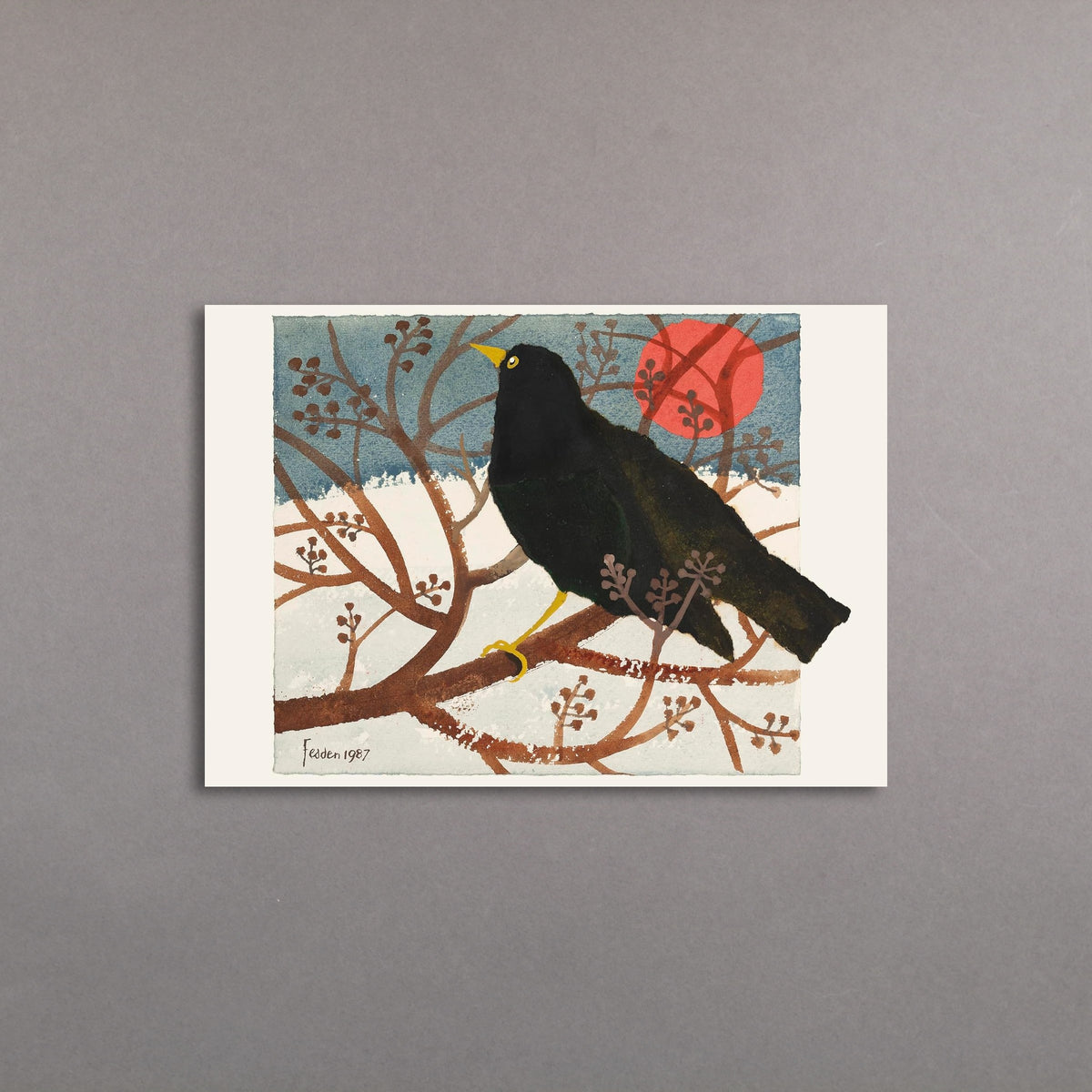 Mary Fedden 'Blackbird': Pack of 10 Christmas Cards