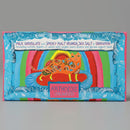 Rainbow Cat: Milk Chocolate with Smoky Malt Crunch, Sea Salt & Cinnamon