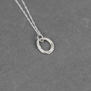 Simple Organic Oval Loop Necklace