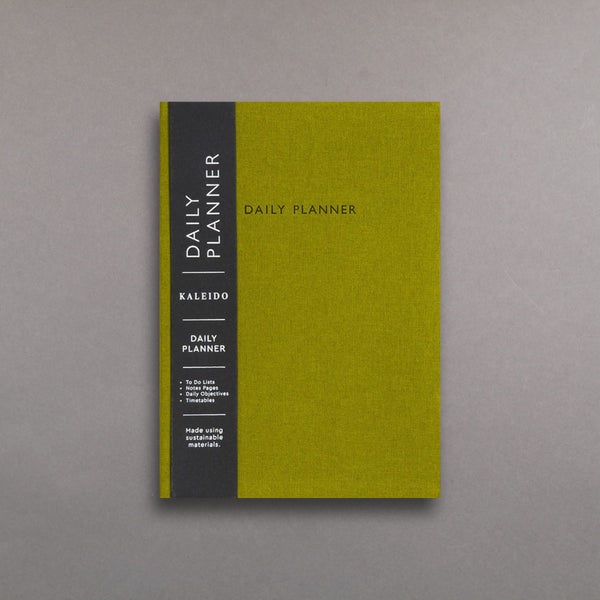 Olive Green Fabric Daily Planner