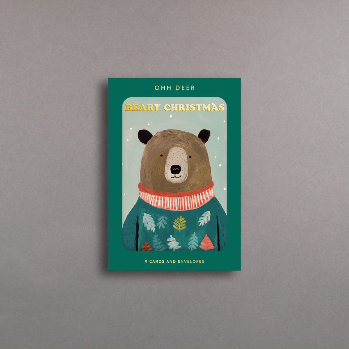 Festive Bears: Pack of 9 Christmas Cards