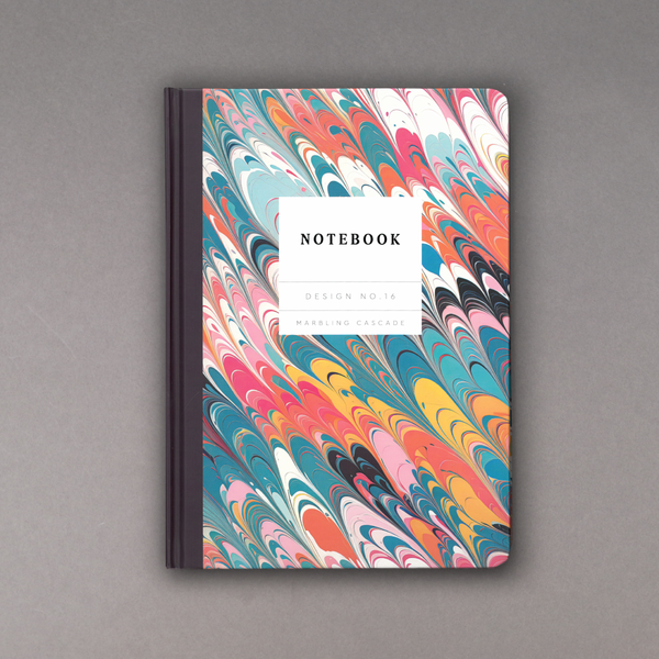 Design No.16 Marbling Cascade Hardback Notebook