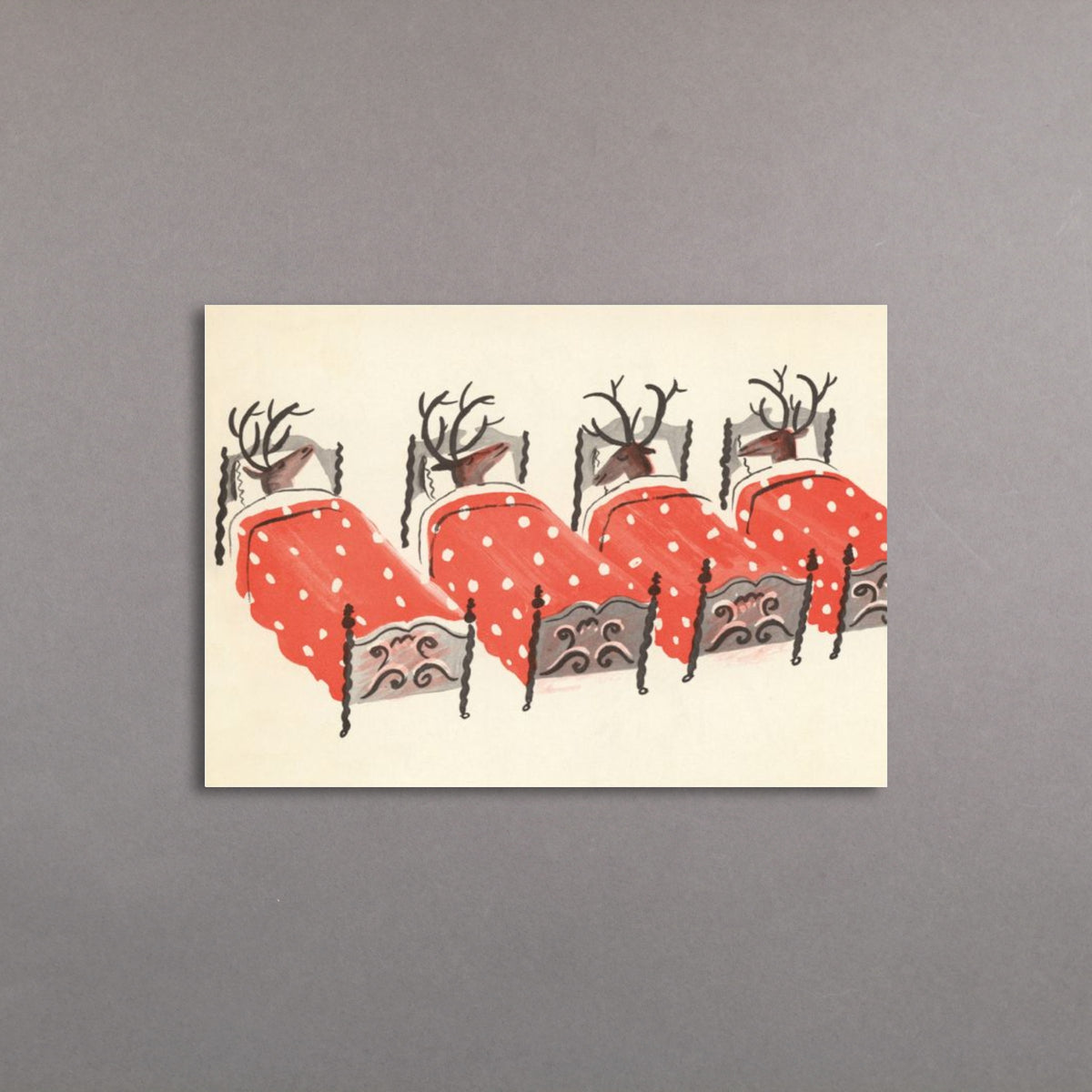 Roger Duvoisin 'Reindeers': Pack of 10 Christmas Cards