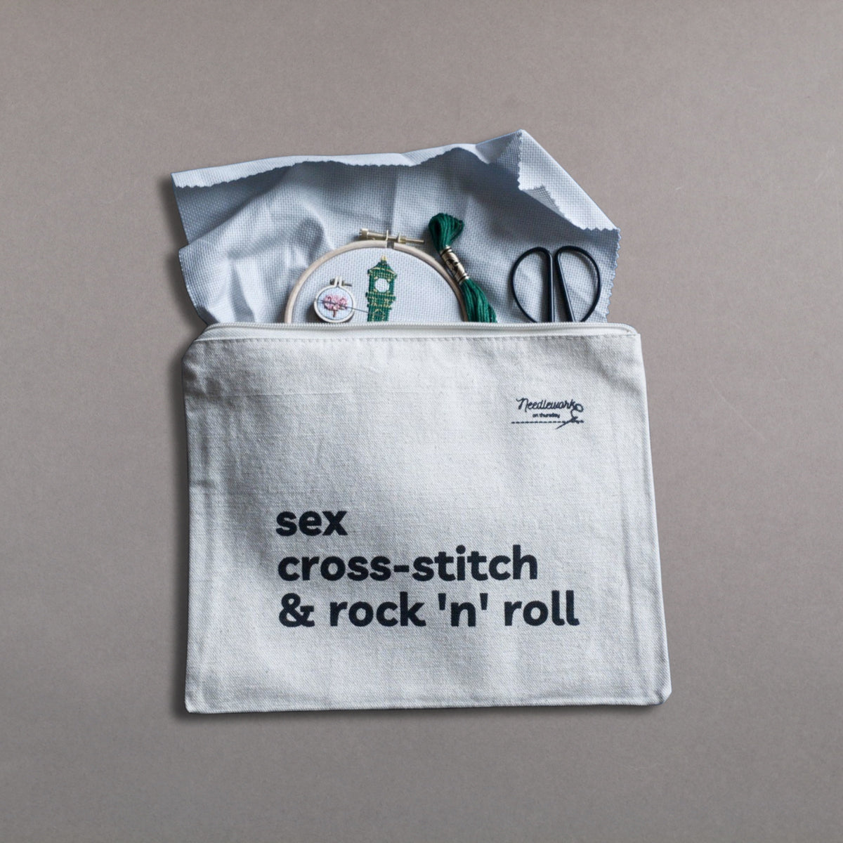 Project bag: Sex, Cross-stitch & Rock 'n' Roll