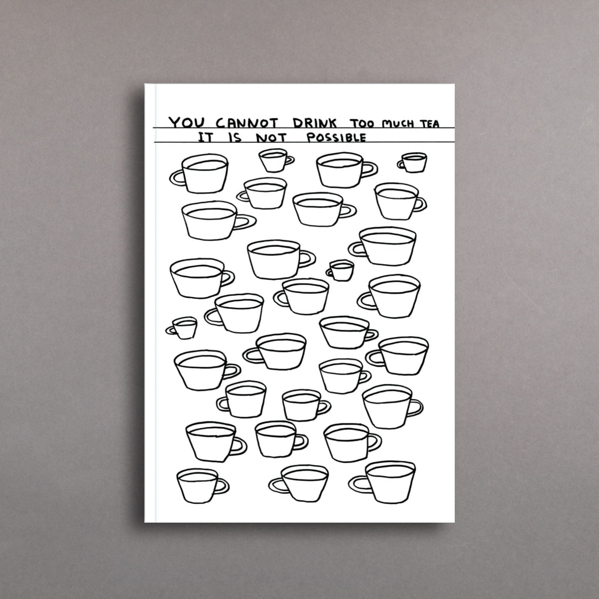 Drink Too Much Tea Notebook A5