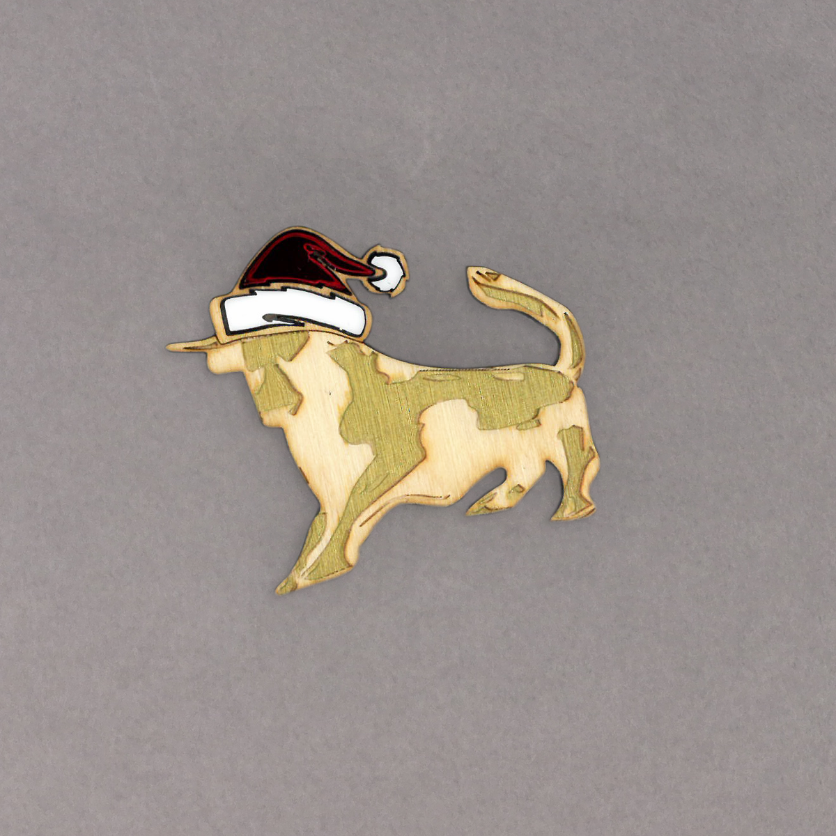 Christmas Bullring Bull Brooch