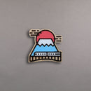 Mount Fuji Wooden Pin