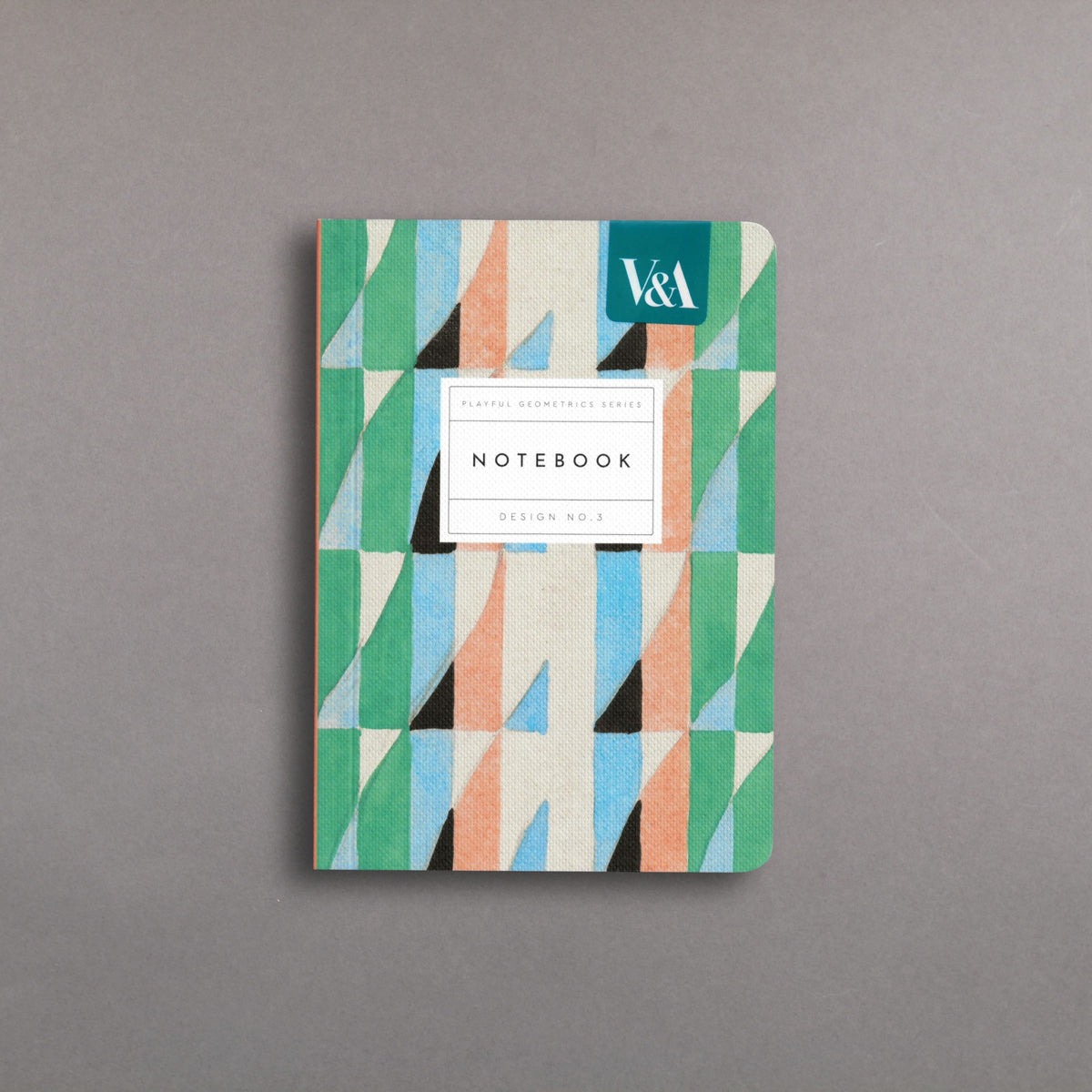 Playful Geometrics Series No.3: Turquoise Prism Notebook