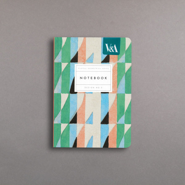 Playful Geometrics Series No.3: Turquoise Prism Notebook