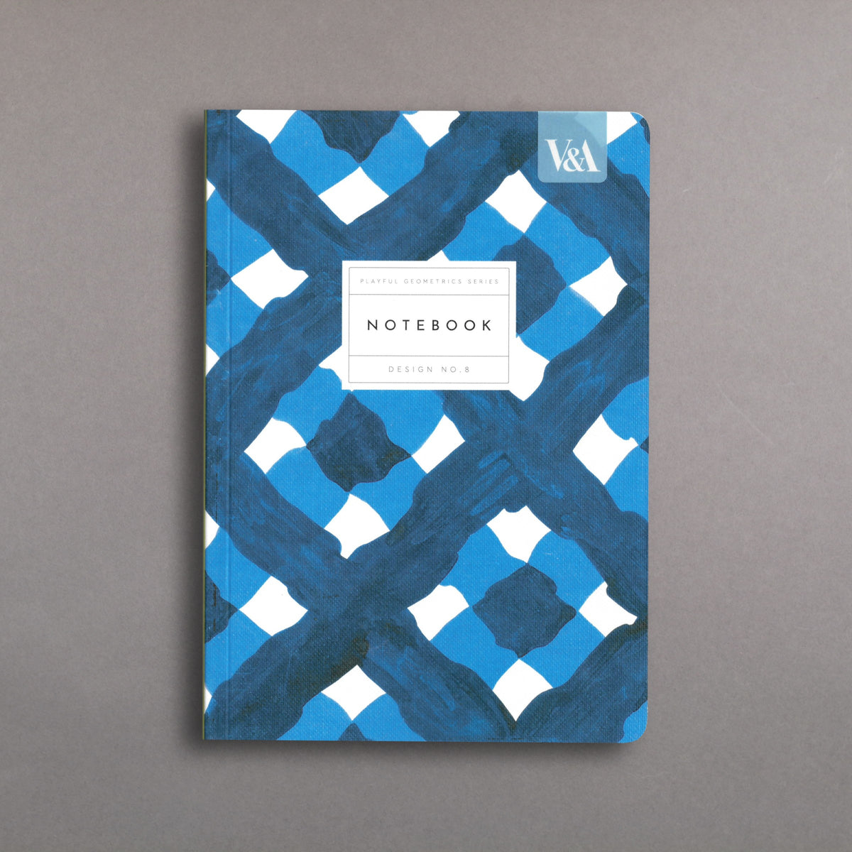 Playful Geometrics Series No.8: Blue Plaid Notebook