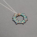 Blue Wreath Necklace