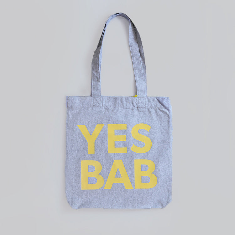 Yes Bab Tote Grey and Yellow